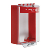 STI-13210FR STI Universal Stopper Dome Cover Surface Mount and Hood - Fire Label - Red