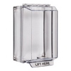 Show product details for STI-14200NC STI Universal Stopper Low Profile without Horn Housing Surface Mount - Clear