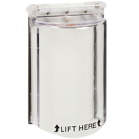 STI-6518 STI Bopper Stopper with Spring Loaded Hinge - Clear with Adapter Plate