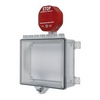 Show product details for STI-7523 STI Polycarbonate Cabinet with Cabinet Stop Sign Alarm Thumb Lock - Clear