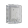 Show product details for STI-9102 STI Small Thermostat Protector Flush Mount with Lock - Clear