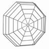 Show product details for STI-9636-SS STI Medium Wire Cage for Clocks 18" Max Object Diameter at 3.65" Max Depth - Stainless Steel - 20.75" H x 20.75" W x 3.65" D