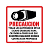 Show product details for STV-204s Maxwell Alarm CCTV Warning Sign 11.5" x 11.5" - Spanish Version