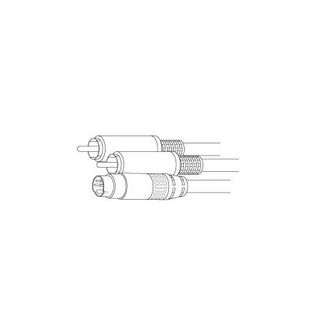 SVHSA25 Vanco Cable S-Video with Dual RCA 25ft