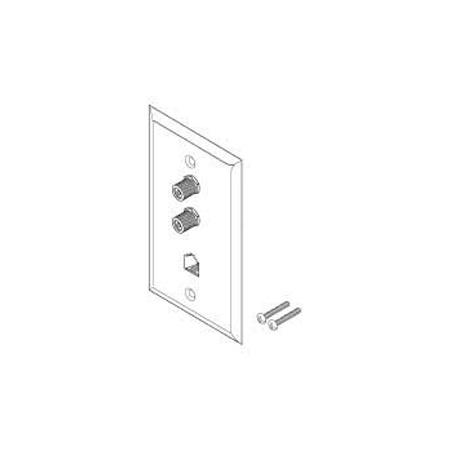 SWP1IX Vanco Telephone and TV Wall Plate