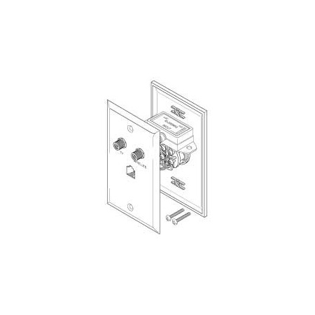 Vanco DSS Diplexer Wall Plate