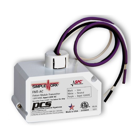 SWX-FMT-AC SimpleWorx Fixture Module Transmitter - White