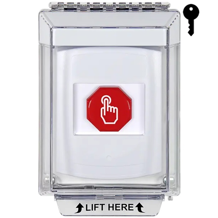 G3A332NT-EN STI G3 Multipurpose Push Button No Camera White 14010 Flush without Sound Key-To-Reset No Text - English