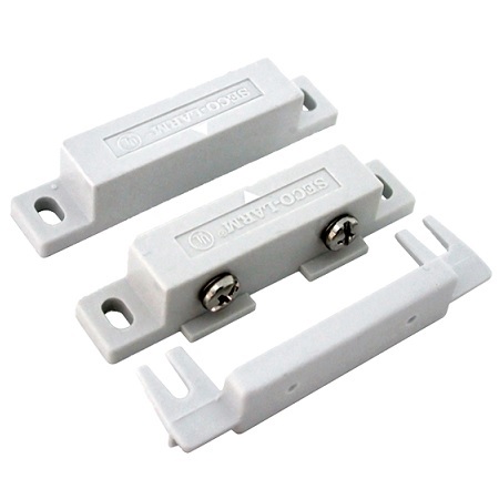 SM-200Q/W-10 Seco-Larm Surface Mount N.C. Magnetic Contact w/ Screw Terminals - White - Pack of 10