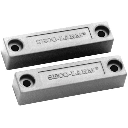 SM-217Q/W Seco-Larm Miniature Surface Mount N.C. Magnetic Contact w/ Concealed Screw Terminals - White