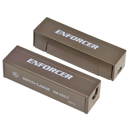 SM-433-TQ/B Seco-Larm Surface-Mount N.C. Magnetic Contact with Concealed Screw Terminals - Brown