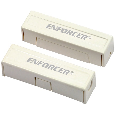 SM-433-TQ/W Seco-Larm Surface-Mount N.C. Magnetic Contact with Concealed Screw Terminals - White