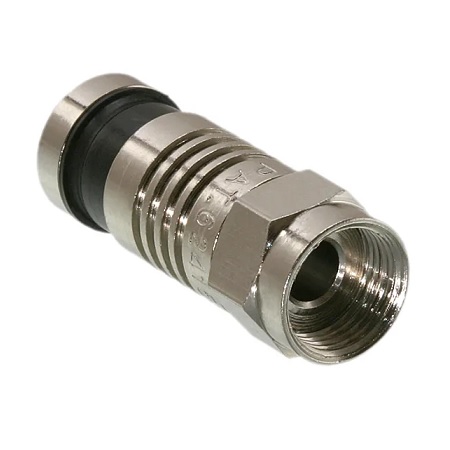 0406-6CSQSTP Triplett F Male Compression Seal RG6 Dual/Tri/Quad Shield Cable Weatherproof - 10 Pack