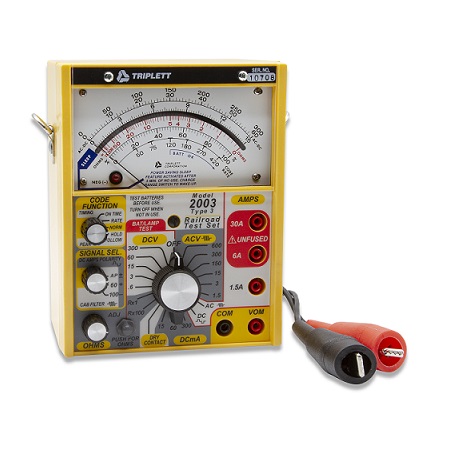 2013 Triplett Railroad Test Set (60Hz and 100Hz Cab Filters)