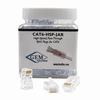 Show product details for CAT5-HSPJAR Triplett High Speed Pass-Thru Modular CAT5 Connector Male Jar of 100