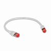 Show product details for CAT6A-1WH Triplett CAT 6A 10GBPS Professional Grade SSTP 26AWG Patch Cable 1' - White