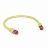 Show product details for CAT6A-1YL Triplett CAT 6A 10GBPS Professional Grade SSTP 26AWG Patch Cable 1' - Yellow