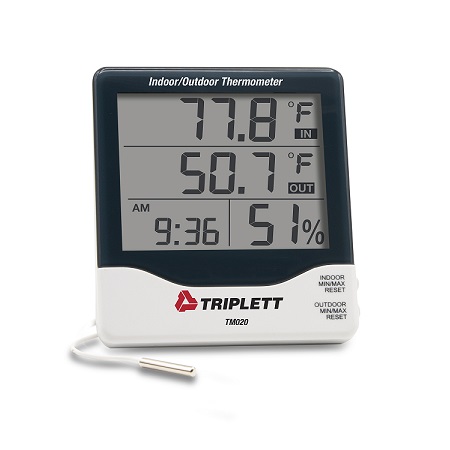 TM020 Triplett Indoor/Outdoor Thermometer