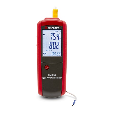 TMP50 Triplett Single Input Type K/J Thermometer