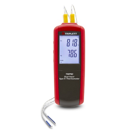 TMP60 Triplett Dual Input Type K/J Thermometer