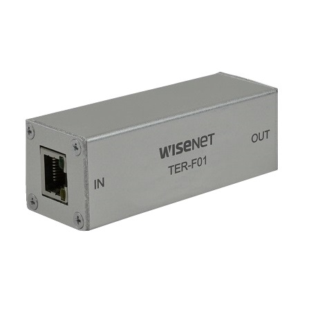 TER-F01PD Hanwha Techwin 100 Meter PoE Ethernet Repeater