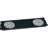 Show product details for TFP2 Middle Atlantic Fan Panel for 2 Fans, Black Textured Finish