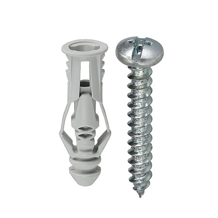 TG8KTP L.H. Dottie #8 Anchor Kit Phillips/Slotted #8 Grey Triple Grip Anchor - Pack of 100