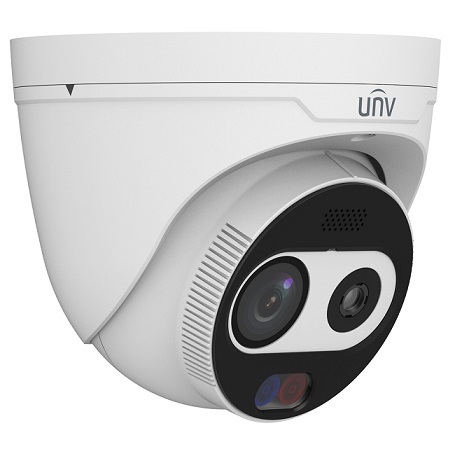 TIC3612SA-F2-4F3AC-I1 Uniview 2.6-2.1mm 4x Optical Zoom 30FPS @ 4MP Outdoor Dual-Spectrum Thermal IR Day/Night WDR Turret IP Security Camera 12VDC/PoE