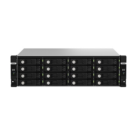 TL-R1620SDC-US QNAP 16-Bay 3U Rackmount SAS 12Gbps JBOD Dual Controller Expansion Enclosure with SAS Expander