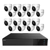 Show product details for TNP3216AI-5MLE16 Nuvico Xcel Series 32 Channel NVR Kit 256Mbps Max Throughput - 16TB Built-in 16 Port PoE and 16 x 5MP 2.8mm Outdoor IR Eyeball IP Security Cameras