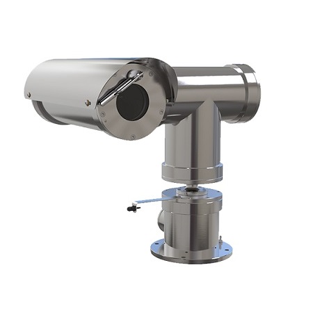 TNU-X6320E1WT1-C Hanwha Techwin 4.44-142.6mm 32x Optical Zoom 60FPS @ 1080p Outdoor Day/Night WDR Explosion-proof PTZ IP Security Camera with Wiper 24VAC - cLC CSA