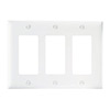 Show product details for TP263W-15 Legrand On-Q 3 Gang Decorator Wall Plate - White - 15 Pack