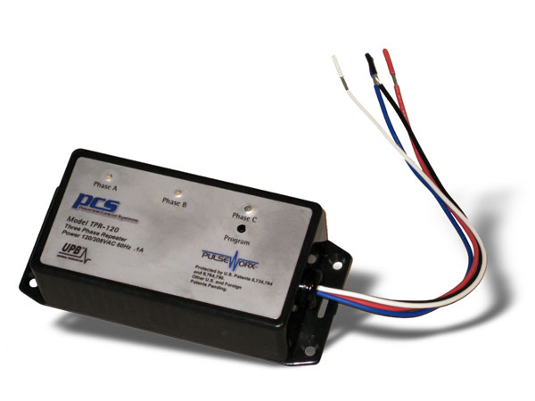TPR-120 PulseWorx Three Phase Repeater - Wire-in 120/208 V 60Hz