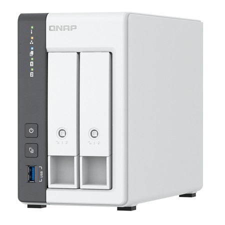 TS-216G-US Qnap 2-Bay Rackmount NAS 1.8 GHz ARM Cortex-A55 4 Core 4 GB RAM - No HDD