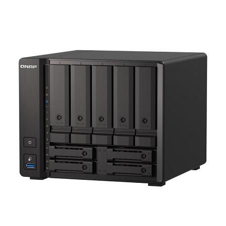 TS-H973AX-32G-US QNAP 9 Bay Desktop NAS 2.2GHz AMD Ryzen V1500B quad-core 32GB RAM - No HDD