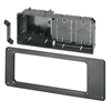 Show product details for TVBS613BL Arlington Industries 4-Gang Steel Recessed TV Box for Power and Low Voltage - Black