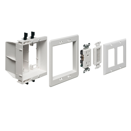 TVBU505K Arlington Industries 2 Gang TV Box Kit
