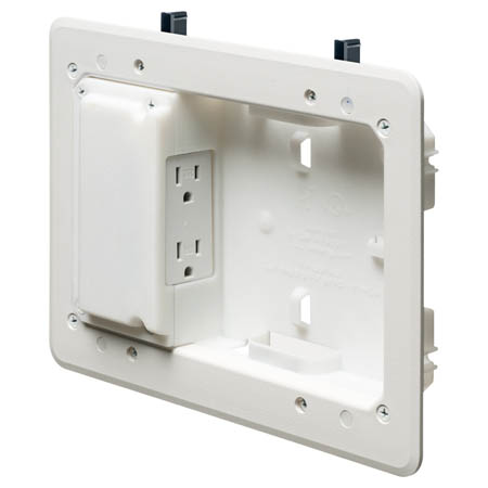 Arlington Low Profile TV Box for Shallow Wall Depths