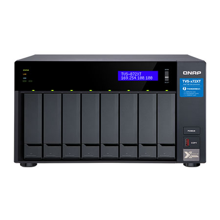 [DISCONTINUED] TVS-872XT-i5-16G-US QNAP 8-Bay Desktop NAS 1.7 GHz Intel Core i5-8400T 6-Core 16GB RAM