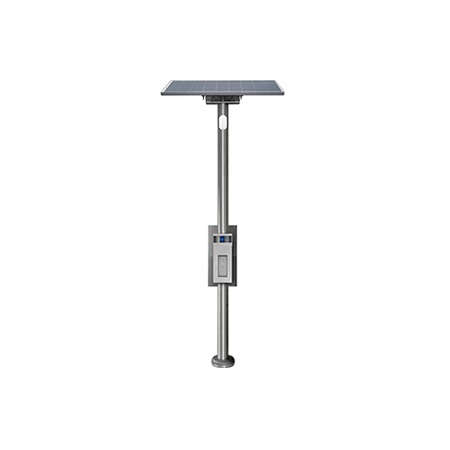 TWS-Z1 Aiphone Solar Tower with 3 x 160W Solar Panels, Hooded Emergency Wall Box - Solar Range 1 to 1.9