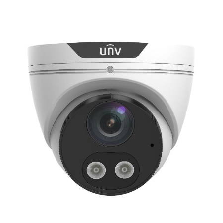 IPC3614SR3-ADF28KMC-DL Uniview Prime I Series 2.8mm 25FPS @ 4MP ColorHunter Outdoor White Light IR WDR Eyeball IP Security Camera 12VDC/PoE
