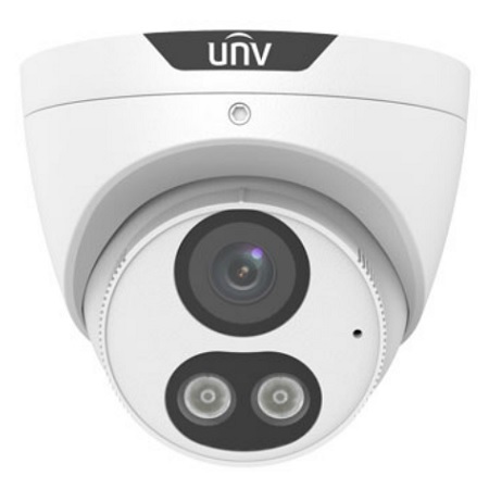 IPC3618SE-ADF40KM-WL-I0 Uniview Prime III Series 4mm 30FPS @ 8MP Outdoor White Light Day/Night WDR Eyeball IP Security Camera 12VDC/PoE
