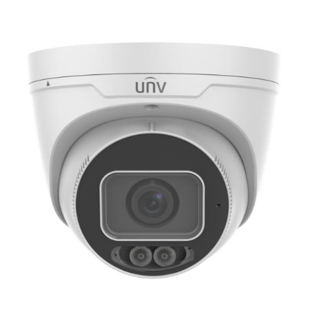IPC3638SE-ADF28K-WL-I0 Uniview Prime III Series 2.8mm 30FPS @ 8MP ColorHunter Outdoor White Light Day/Night WDR Eyeball IP Security Camera 12VDC/PoE