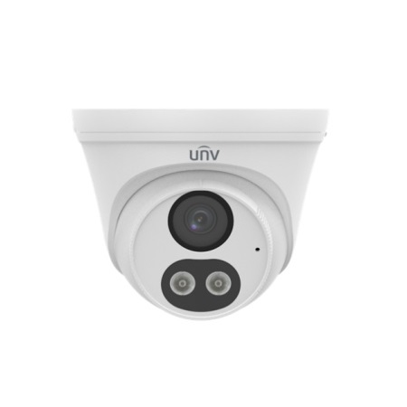 UAC-T145-AF28M-DL Uniview 2.8mm 25FPS @ 5MP ColorHunter Dual Light Day/Night DWDR Turret HD-TVI/HD-CVI/AHD/Analog Security Camera 12VDC