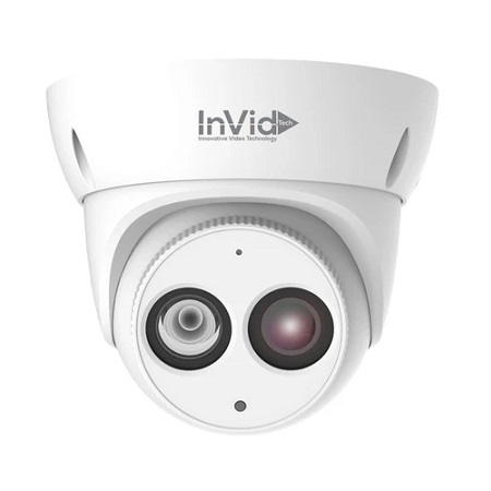 ULT-P4TXIRSP InVid Tech 2.8mm 30FPS @ 4MP Outdoor IR Day/Night WDR Turret IP Security Camera 12VDC/PoE