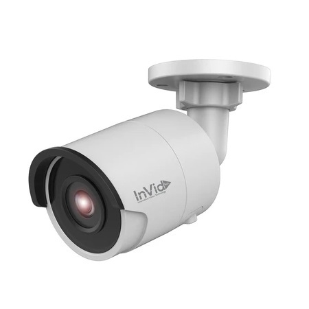 ULT-P5BIR28 InVid Tech 2.8mm 20FPS @ 5MP Outdoor IR Day/Night WDR Bullet IP Security Camera 12VDC/POE