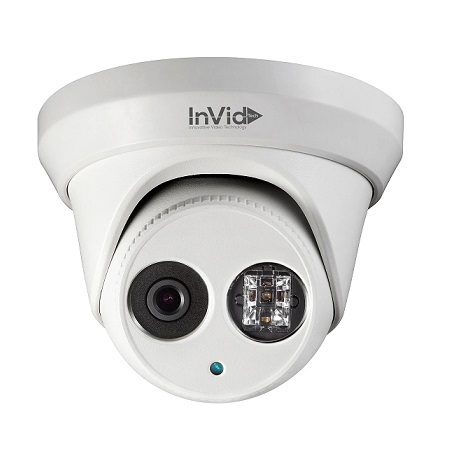 ULT-P5TXIR28N InVid Tech 2.8mm 20FPS @ 5MP Outdoor IR Day/Night WDR Turret IP Security Camera 12VDC/PoE
