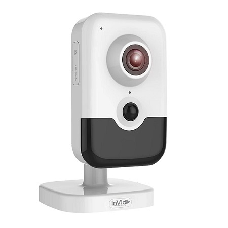 ULT-P6CUBEW28 InVid Tech 2.8mm 20FPS @ 6MP Indoor IR Day/Night WDR Cube IP Security Camera 12VDC/PoE