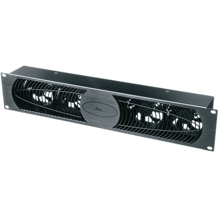 UQFP-4RIS Middle Atlantic Designer Inspired Ultra Quiet Fan Panel, Slave Only, 4 Fans, Black Finish