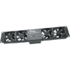 Show product details for UQFP-4RT Middle Atlantic Ultra Quiet Fan Panel with Thermostatic Control, 4 Fans (DC), Front Switch, 2 Space, Black Finish